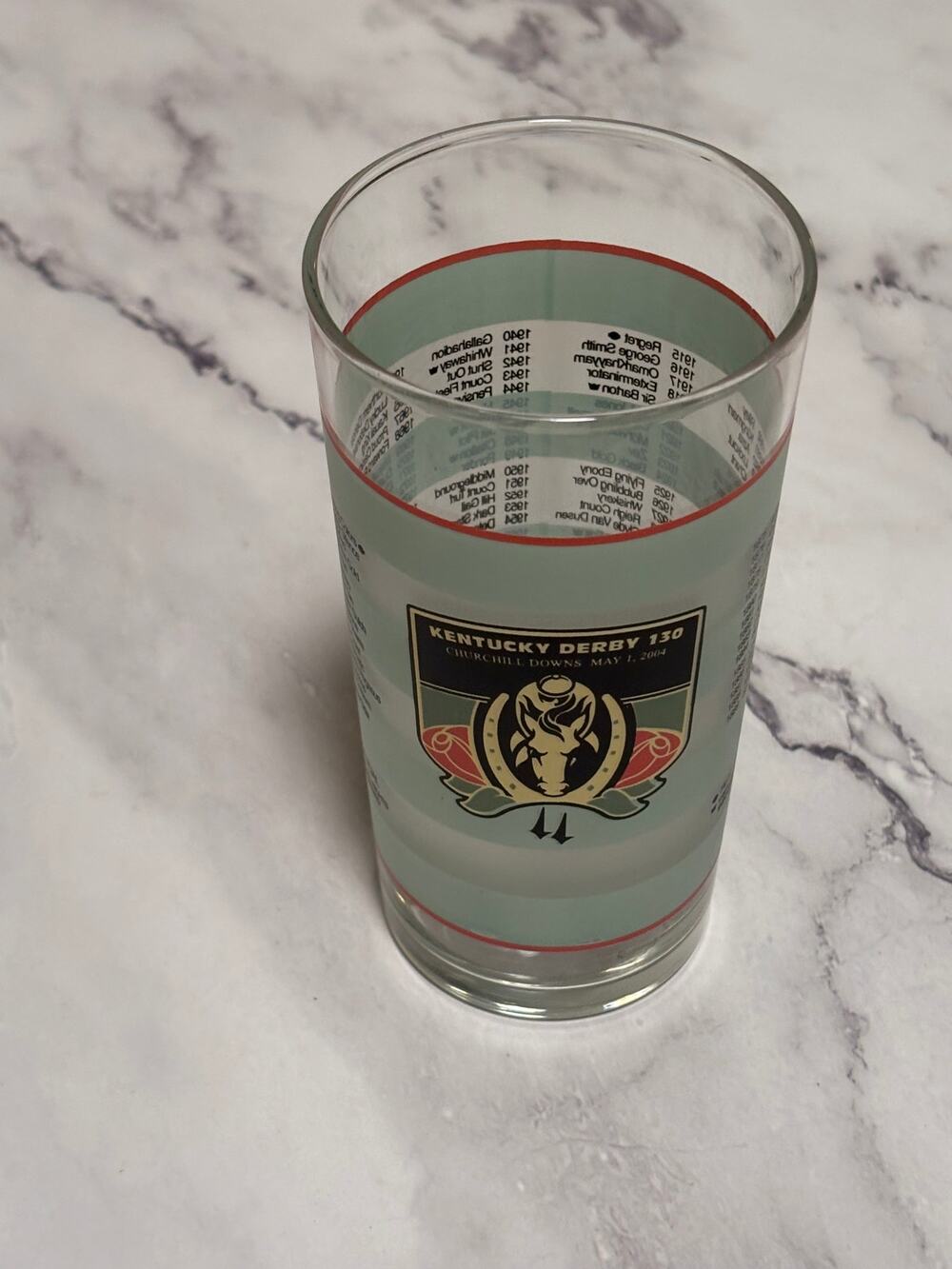 2004 Kentucky Derby Official 130 Churchill Downs Vintage Julep Glass Louisville